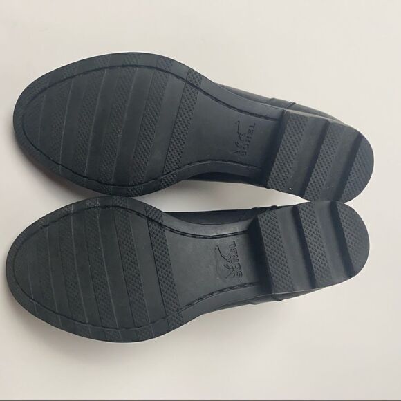 Sorel Lolla Cut Out Ankle Boots Black Leather waterproof 6.5 - Picture 4 of 6